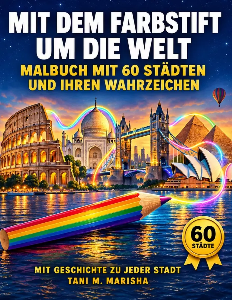 Mit dem Farbstift um die Welt – Cover