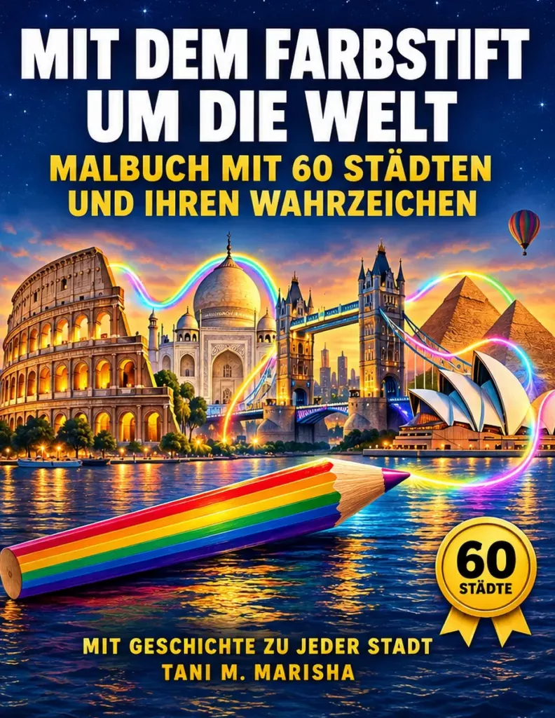Mit dem Farbstift um die Welt – Cover